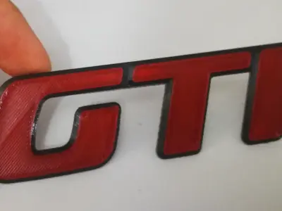 GTI Golf monogramme 3D print model