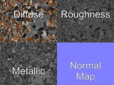 Dilapidated American House Ruins model pack Low-poly 3D model