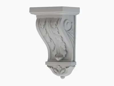 Scroll Corbel 39 3D model
