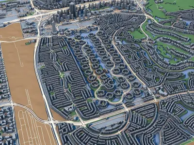 Dubai Marina United Arab Emirates 3D model