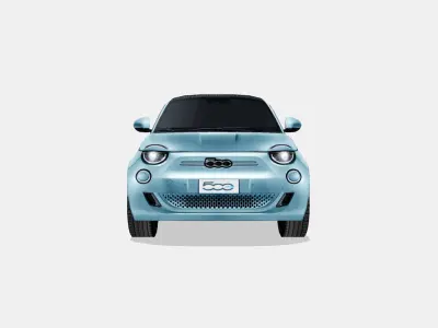 Fiat 500 Cabrio la Prima 2020 Low-poly 3D model