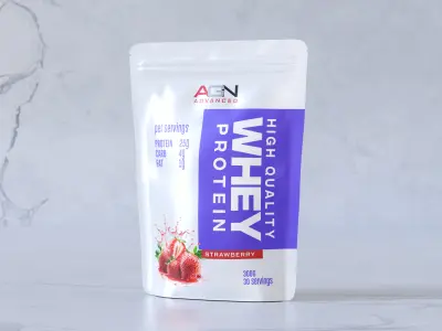 Whey Protein Pouch 3D model