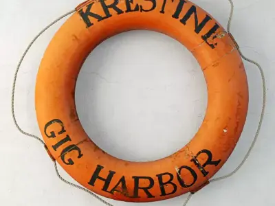 Nautical Gig Harbor Life Preserver 3D model