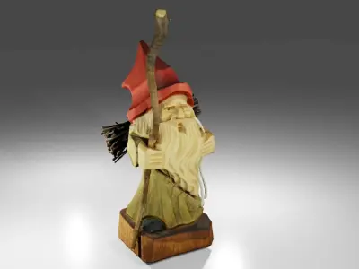 Wooden Wizard 3D model