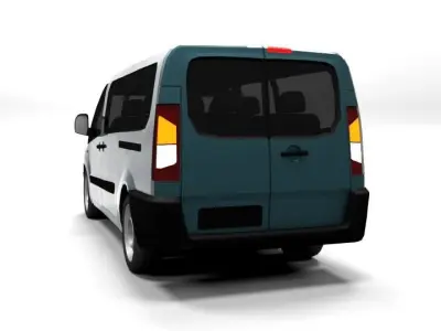 CITROEN JUMPY L LOWPOLY Low-poly 3D model