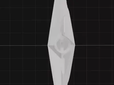 Crimson Starburst Ornament 3D print model