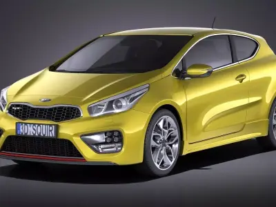 Kia PRO Ceed GT 2017 VRAY 3D model