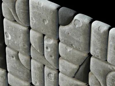 Panel stone smooth clear facture n1 3D model