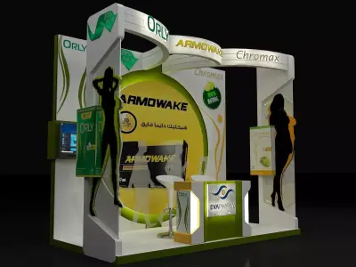 Booth Exhibition Stand a267a  3D model