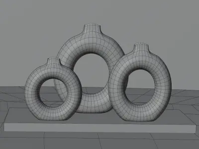 vase donut 3d model 3D model