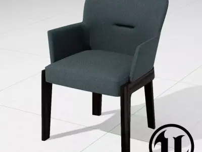 Molteni and C Chelsea Armchair UE4 Low-poly 3D model