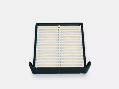 TUFJORD Upholstered bed frame Low-poly 3D model