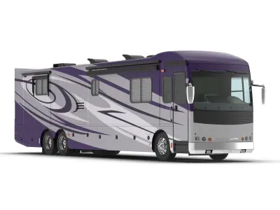 Recreation Vehicle Generic Simple Interior 3D model