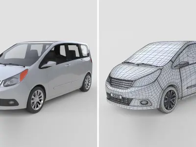 Generic MPV Car 2009 3D model