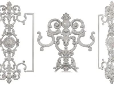 Classic carved 209 3D model