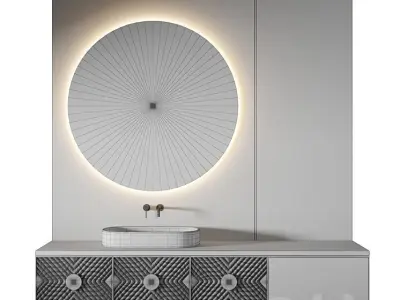 Luxury Bathroom 308 3D model