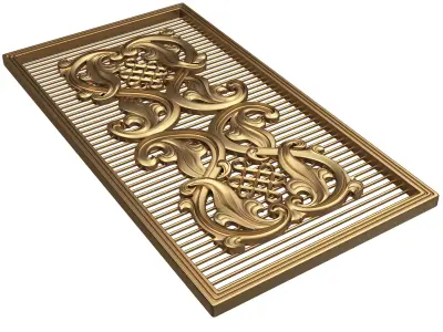 Lattice Carved Panel for CNC Low-poly 3D model