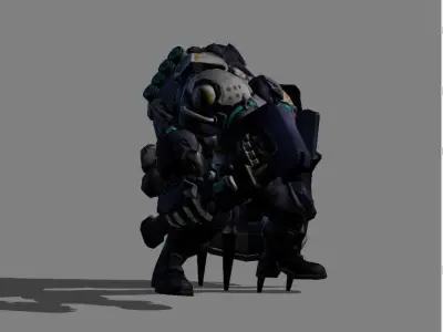 Johnson Mustang Low-poly 3D model