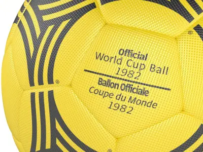 Tango Espana Official World Cup 1988 Soccer Ball Low-poly 3D model