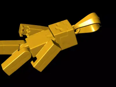 Minecraft pendant charms - one inch pendant 3D print model