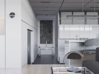 Modern living - A1 3D model
