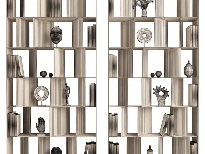 Nautilus Cattelan Italia Bookcases 3D model