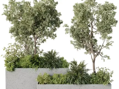 Plant Box garden - indoor Plants set 674 3D model