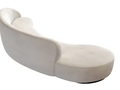 Vladimir Kagan Curved Sofa for Directional 3D model