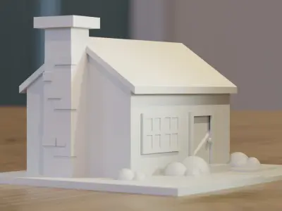 3D Printable House Model 3D print model
