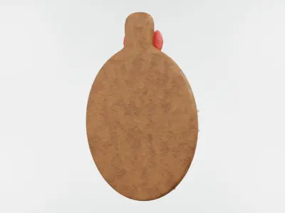 Gingerbread Christmas Cookie 12 3D model