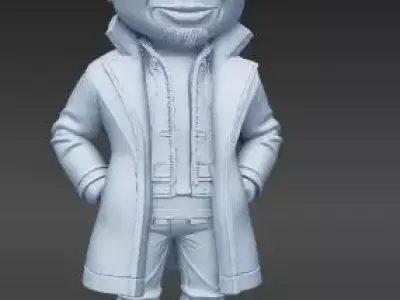 Chibi Space CEO Rocket and Electric Car Innovator 3D print model