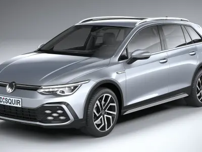 Volkswagen Golf Variant Alltrack 2021 3D model