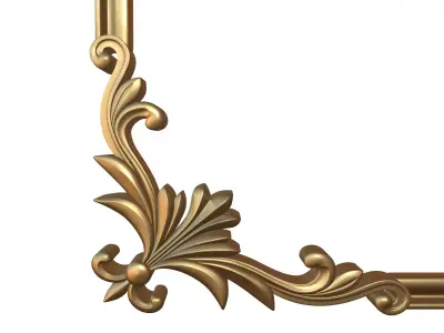 Frame Mirror Ornamental Elegant Classic Vol 03 3D model