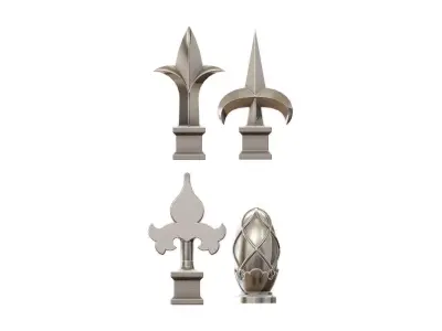 Cast iron spears designs 3D print model