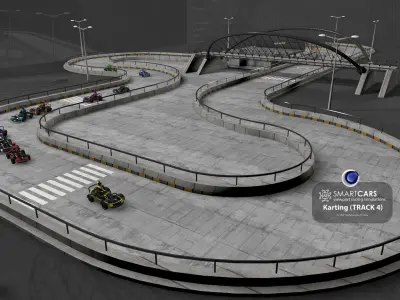 SmartCARS AI Karting Simulations 4 3D model
