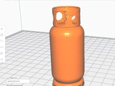 Gas Bottle M1 old version Low-poly 3D model