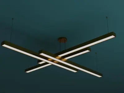 Modern Led Lamp Low-poly 3D model