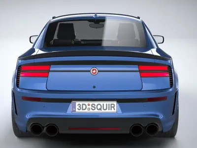 Generic Muscle Sedan 2022 3D model