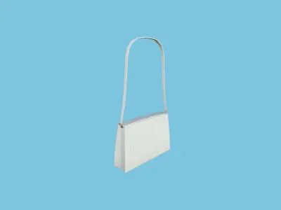 White Gold Female Bag - Character Fashion Design Low-poly 3D model