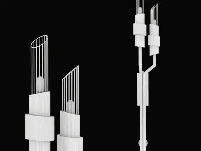 TYCHO TORCH WALL LIGHT 3D model