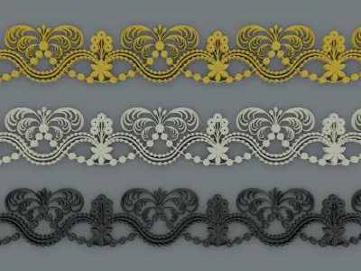 ornament baroque V5 3D model