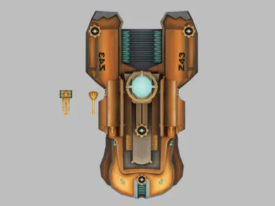 Lightweight - Battleship 03 3D model