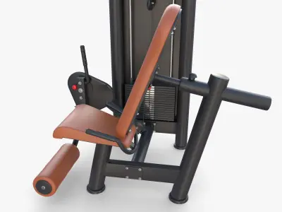 Leg extension machine 3D model