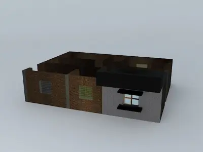 Dimen house in minecraft 3D model
