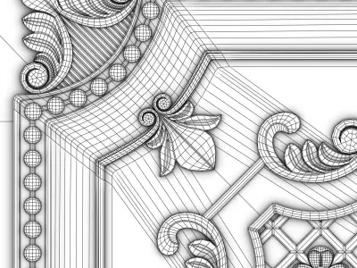 Decorative Ceiling Tile 3D model get