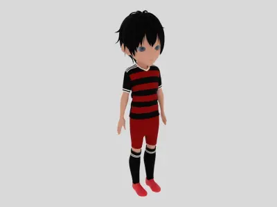 Soccer - Football  Player Low-poly 3D model get