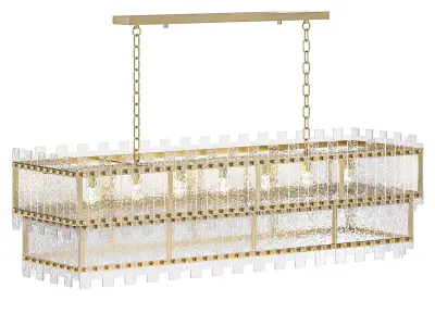 Hand Blown Glass Chandelier 3D model