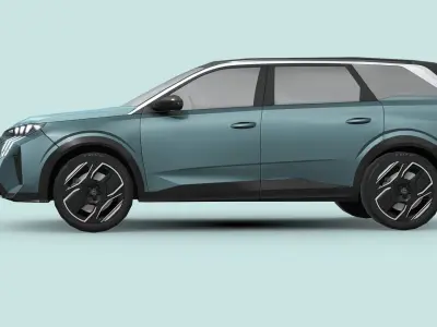 Peugeot E-5008 Low-poly 3D model