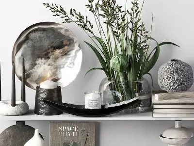 Decorative set 014 with Ceramic 3D model