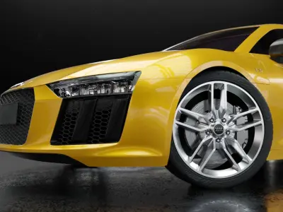 Audi R8 2016 - Rigged 3D model